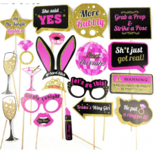 Hens Night Photo Props - 20 Pack Sh*t Got Real 